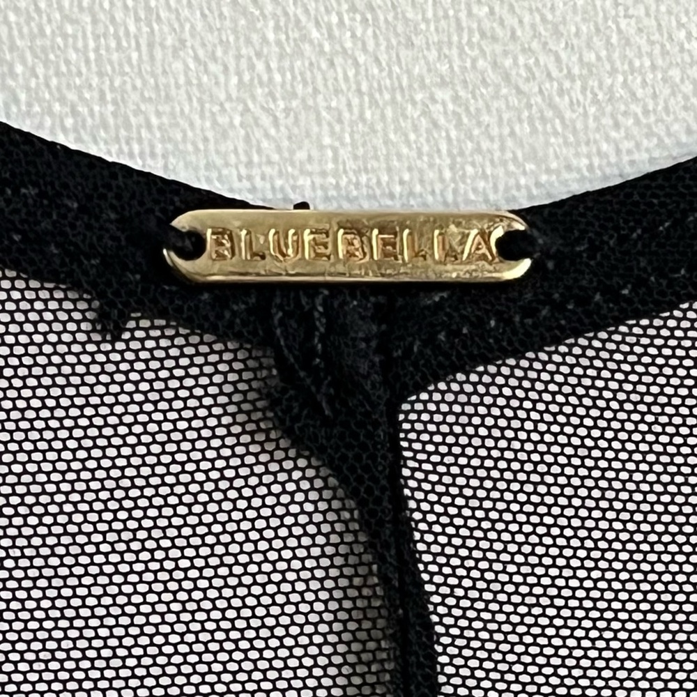 NWT - Bluebella Etienne Black Embroidered Mesh Bodysuit - Small - Picture 9 of 14